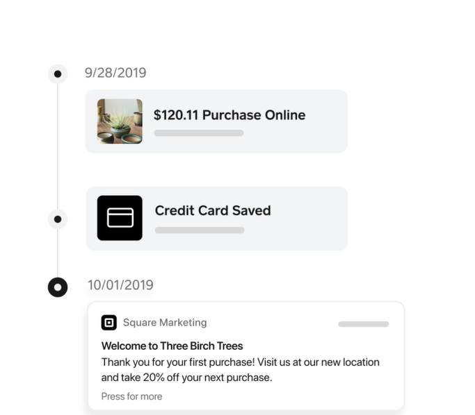 screenshot of Square Customer Directory